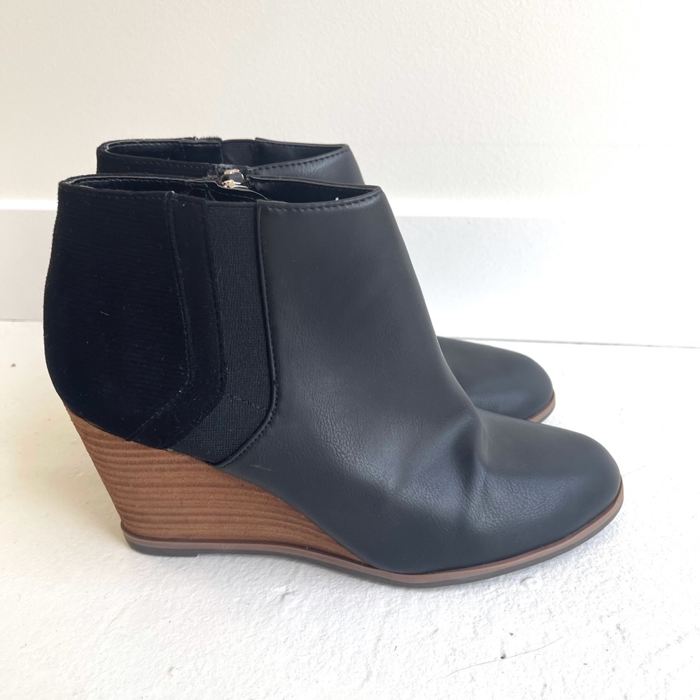 Dr. Scholls be energized black wedge euc